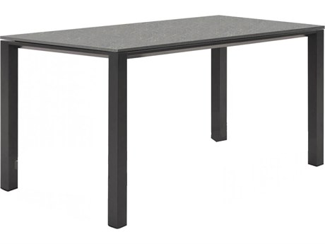 Kettler Concept Aluminum Lava 36'' Square Ceramic Top Dining Table