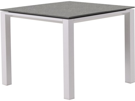 Kettler Concept Aluminum White 36'' Square Ceramic Top Dining Table