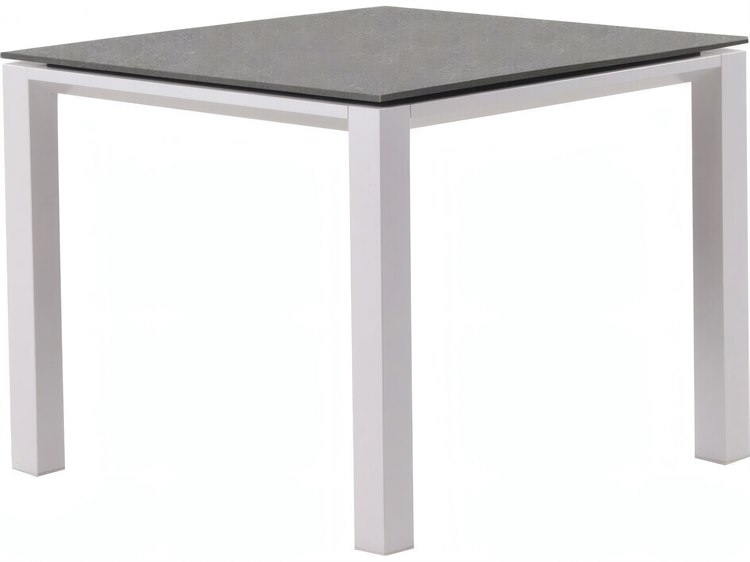 Kettler Concept Aluminum White Rectangular Ceramic Top Outdoor Dining Table