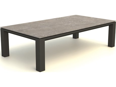 Kettler Concept Lava concrete Look Ceramic Aluminum Rectangular Coffee Table