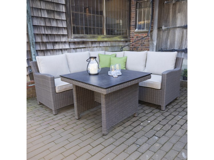 Kettler Palma Rattan Cast Ash Aluminum Cushion Lounge Set