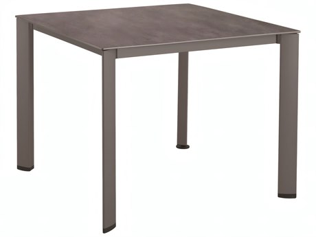 Kettler Hpl Aluminum Gray Square Outdoor Patio Dining Table