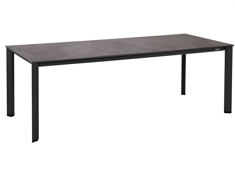 Kettler Hpl Loft Aluminum Gray 87''W x 37''D Rectangular Dining Table