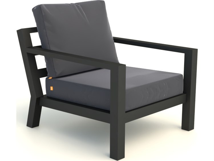 Kettler Timber Aluminum Lava/Natte Charcoal Lounger Chair Set of 2