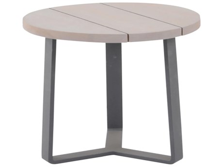 Kettler Amazon Closeout Aluminum 18'' Dia Round End Table w/ Poly Top