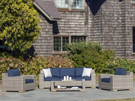 Kettler Palma Oyster spectrum Indigo Aluminum Cushion Lounge Set