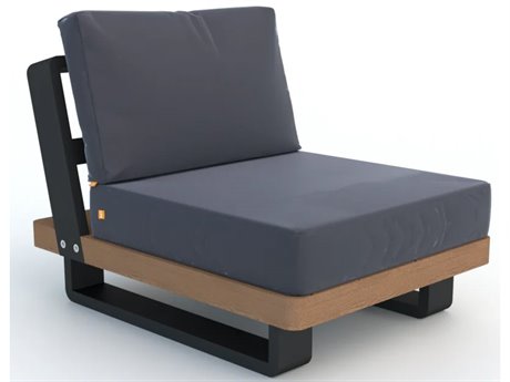 Kettler Fitz Roy Aluminum Lava Modular Lounge Chair in Natte Charcoal