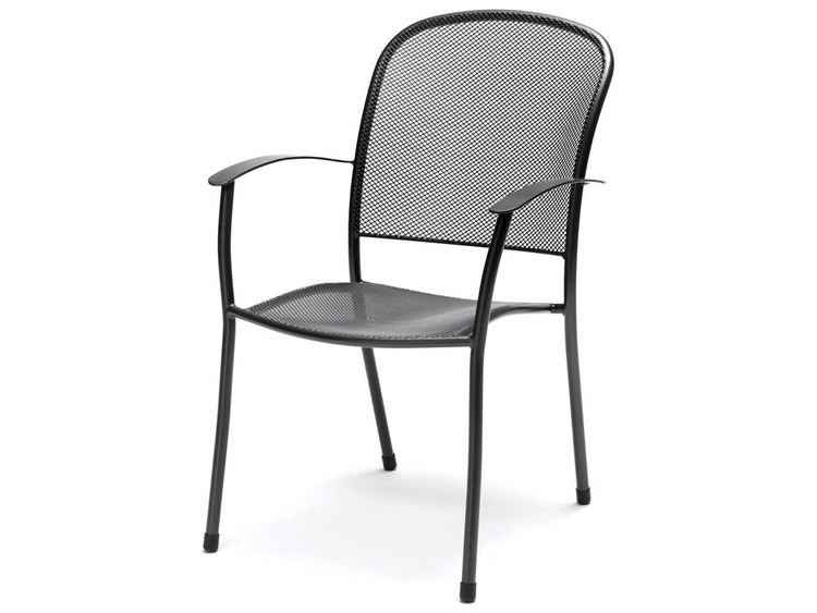 Kettler Caredo Wrought Iron Stackable Dining Arm Chair
