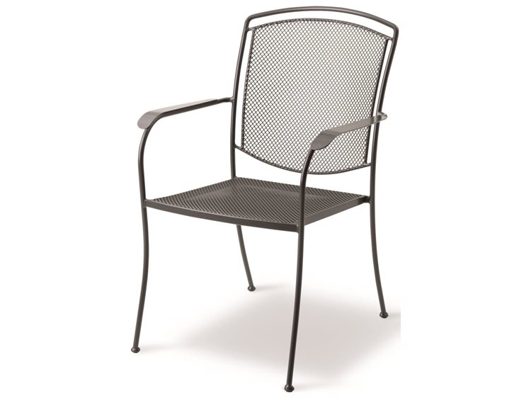 Kettler Henley Steel Gray Stackable Dining Arm Chair