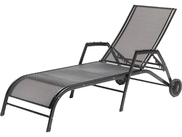 Kettler Henley Closeout Grey Steel Adjustable Outdoor Chaise Lounge