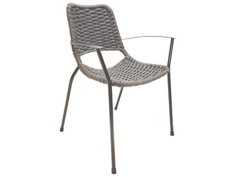 Kettler Metro Grey grey Rope Steel Dining Chair Set of 6