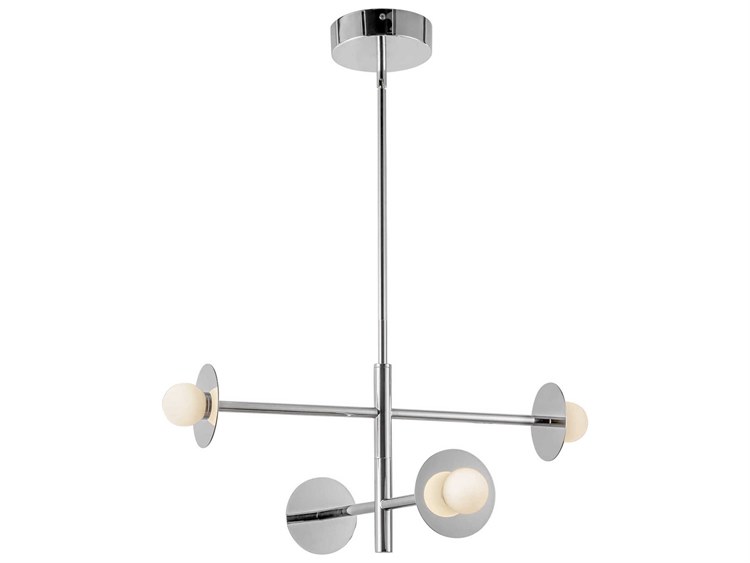 Photos - Chandelier / Lamp Kuzco Lighting Elixir Chrome Chandelier CH15504-CH-UNV