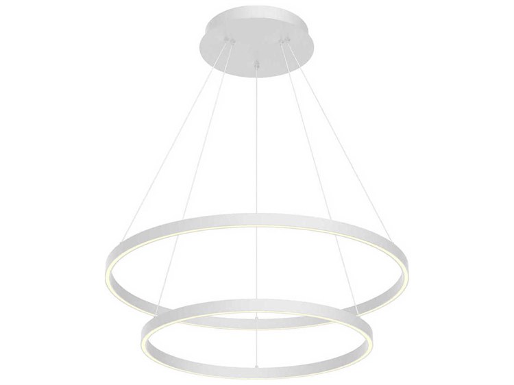 Photos - Chandelier / Lamp Wide Kuzco Lighting Cerchio White Round Chandelier CH87832-WH-UNV-010 