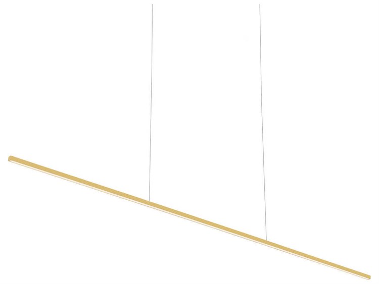Photos - Chandelier / Lamp Vega Kuzco Lighting Minor Brushed Gold Linear Island Pendant LP18260-BG-UNV