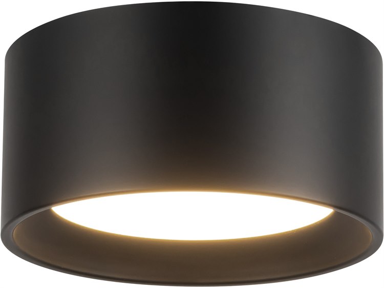 Photos - Chandelier / Lamp Kuzco Lighting Uma Black Cylinder Flush Mount SF0702807BK