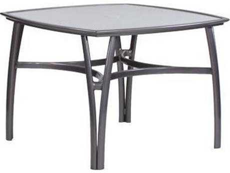 Koverton Modone Tables Aluminum 42'' Square Dining Table with Umbrella Hole