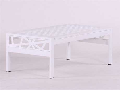 Koverton Parkview Knest Cast Aluminum 48''W x 25''D Rectangular Coffee Table