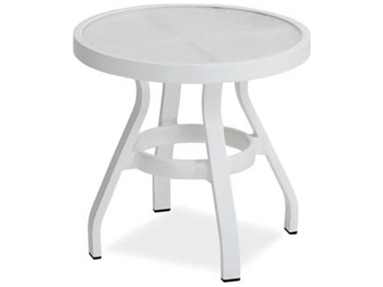 Koverton Endure Aluminum 20 Round Acrylic Top Side Table