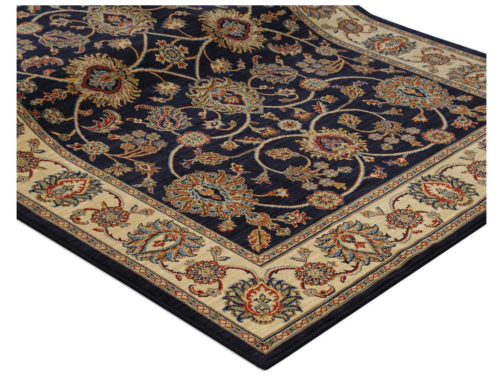Karastan Rugs English Manor Oxford Rectangular Navy Area Rug KX0212000605