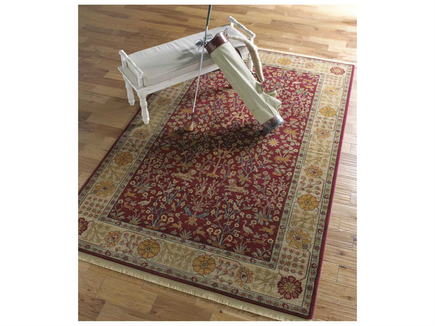 Karastan Rugs Antique Legends Emperor's Hunt Rectangular Brick Red Area