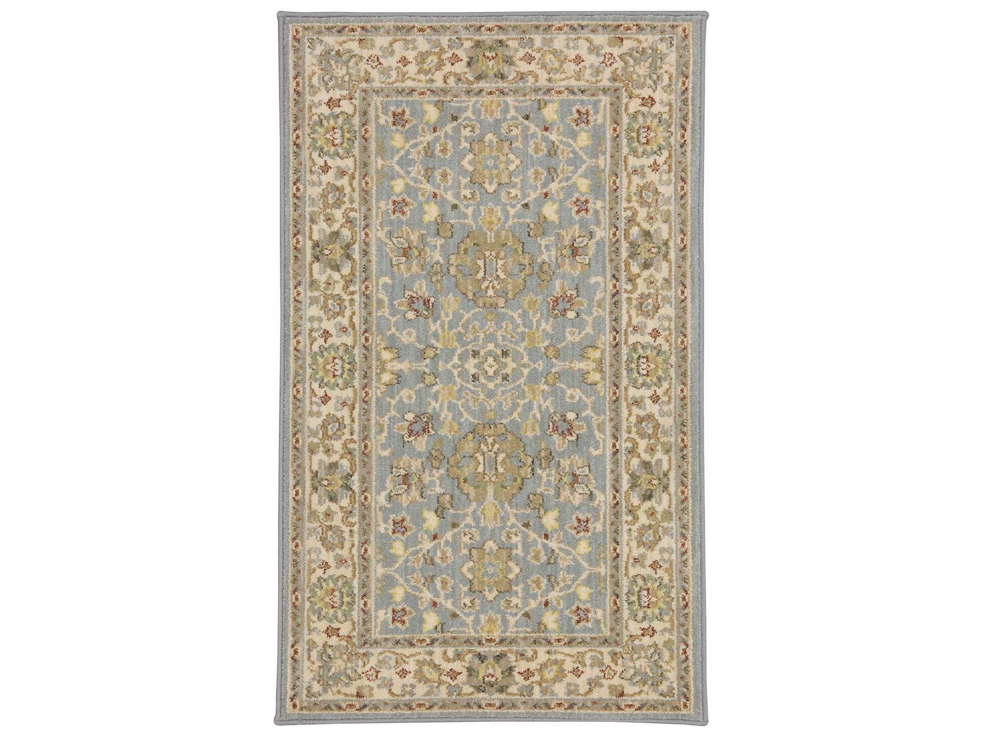 Karastan Rugs Sierra Mar Rectangular Robins Egg Blue Area Rug