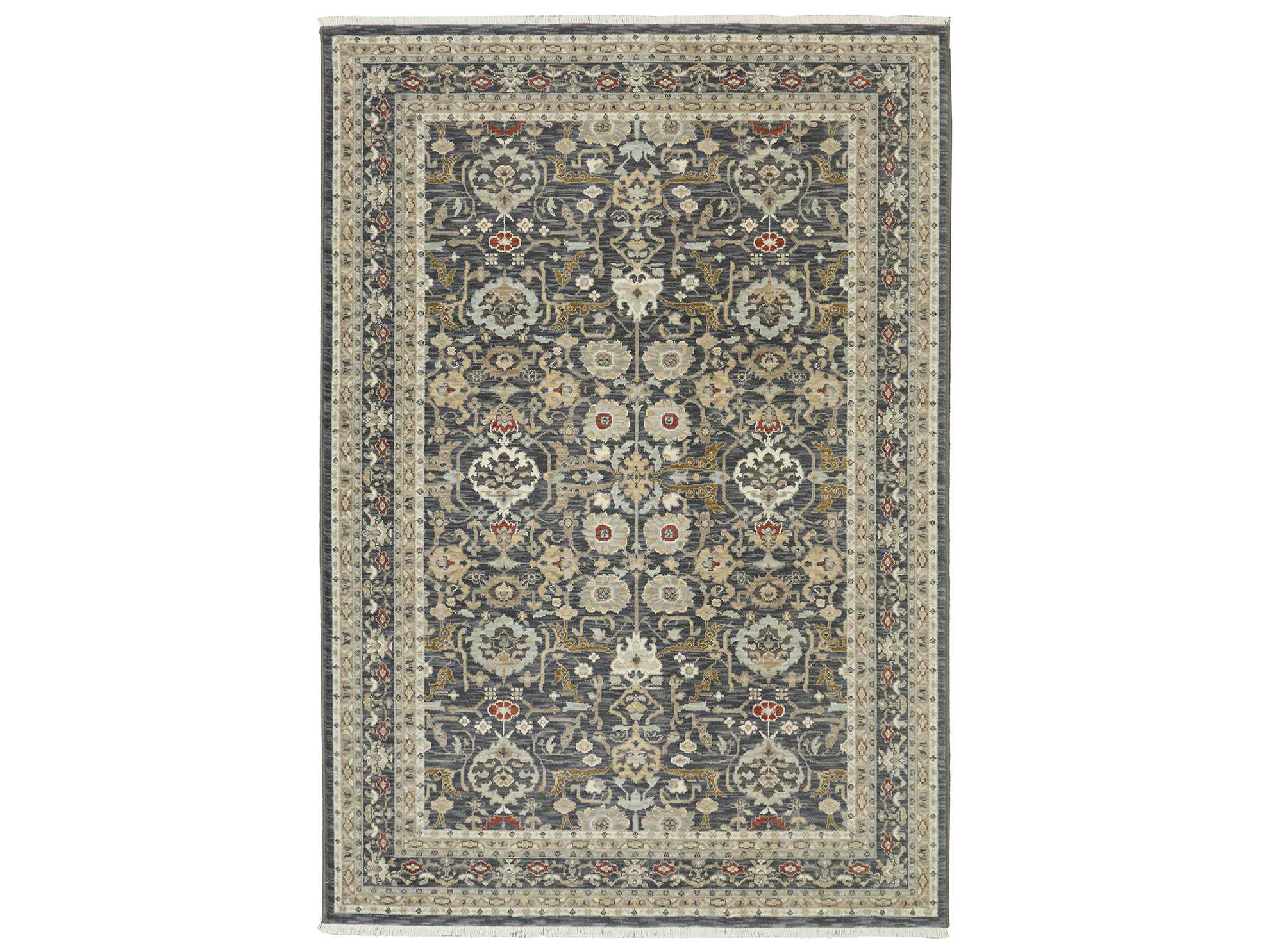 Karastan Rugs Manifesto Masque Rectangular Charcoal Area Rug KX3886117010
