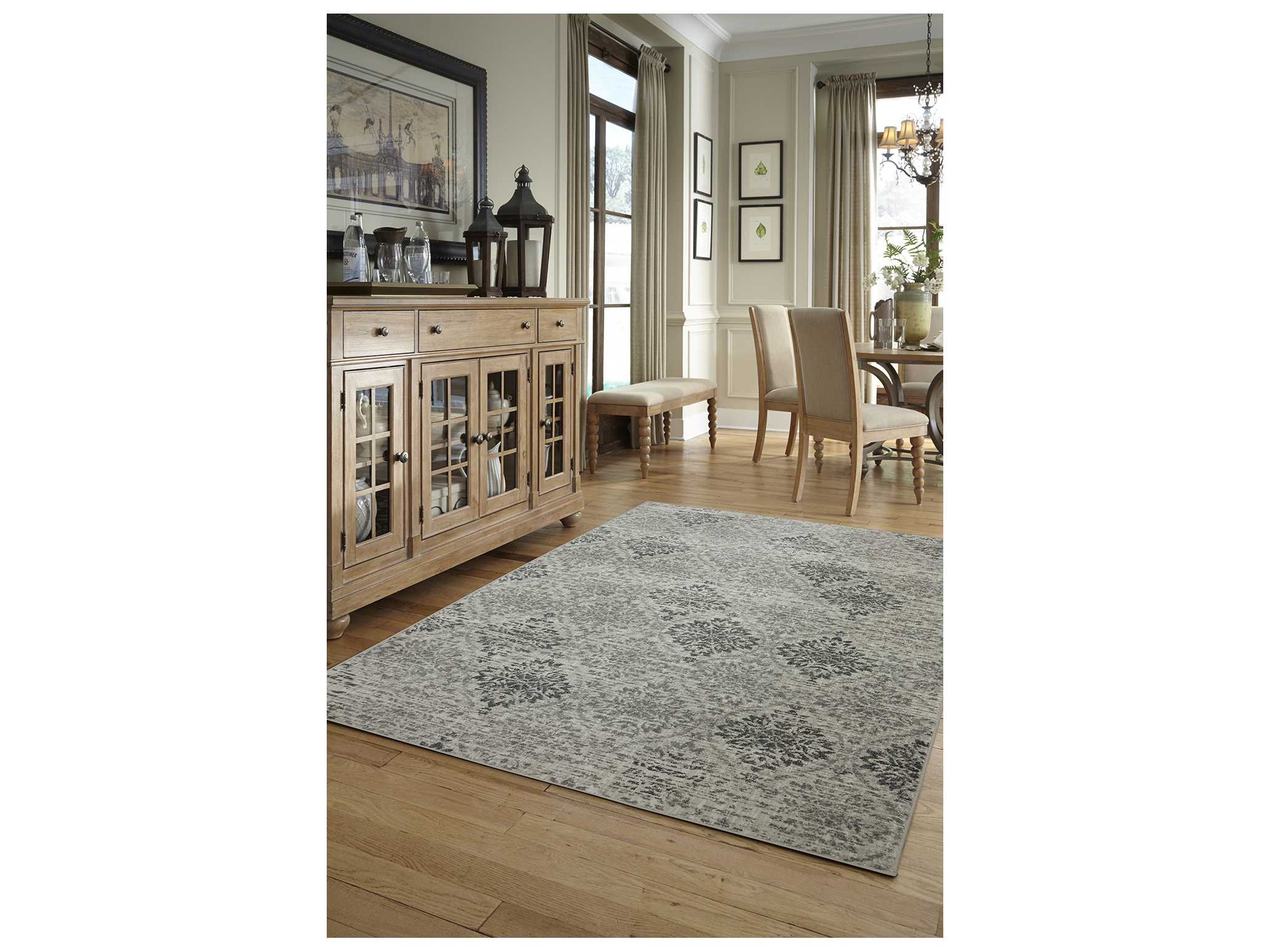 Karastan Rugs Euphoria Wexford Rectangular Cream Area Rug
