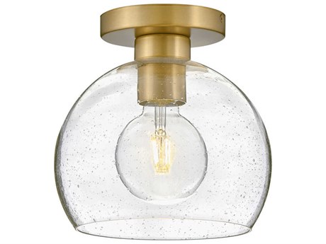 Lark Living Rumi 1-Light Lacquered Brass Globe Flush Mount