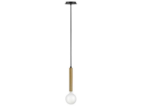 Lark Living Bobbie 1-Light Lacquered Brass Black Mini Pendant