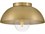 Lark Living Stu 11" 1-Light Black Lacquered Brass Dome Flush Mount  LAK83301BK