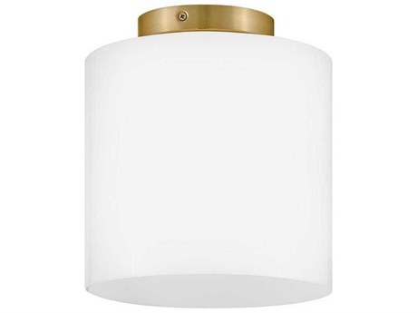 Lark Living Pippa 1-Light Lacquered Brass Cylinder Flush Mount