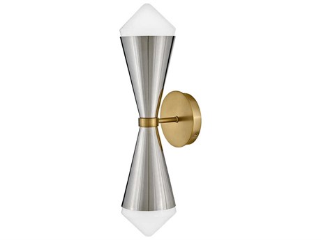Lark Living Betty 2-Light Polished Nickel Lacquered Brass Wall Sconce
