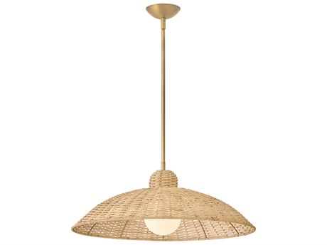 Lark Living Pismo 1-Light Lacquered Brass Dome Pendant