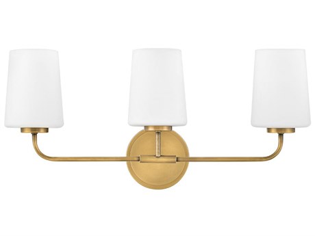 Lark Living Kline 3-Light Heritage Brass Vanity Light