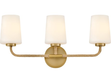 Lark Living Kline 3-Light Lacquered Brass Vanity Light