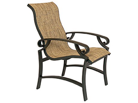 Lane Venture Monterey Sling Aluminum High Back Dining Arm Chair