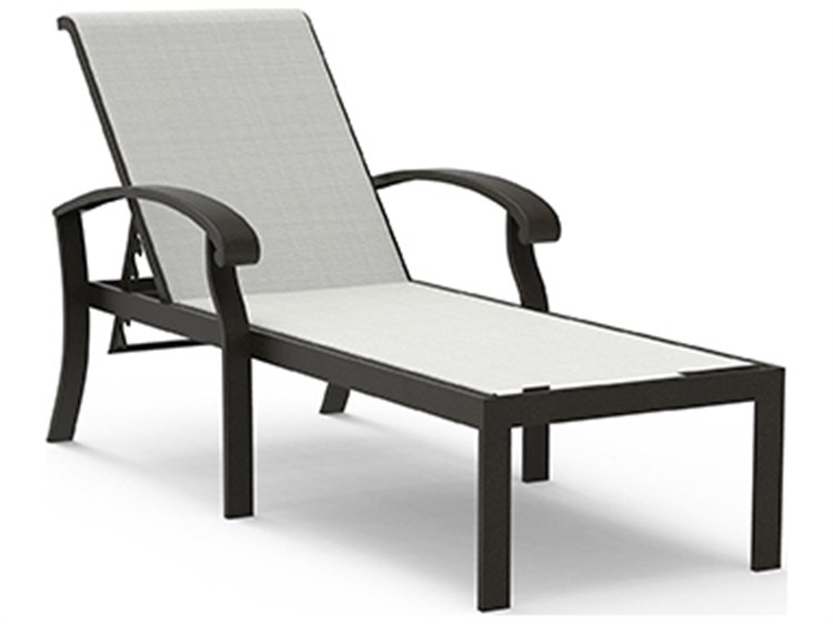 Lane Venture Smith Lake Sling Aluminum Stackable Chaise Lounge