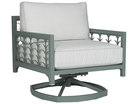 Lane Venture Tracery by Celerie Kemble Aluminum Swivel Rocker Lounge Chair