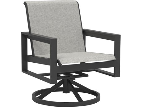 Lane Venture Bonavista Sling Swivel Arm Chair in Track Arm