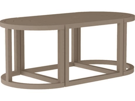 Lane Venture Contempo Aluminum 49''W x 24''D Oval Coffee Table