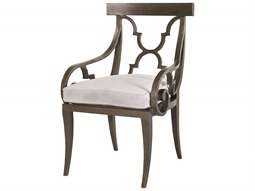 Lane Venture Hemingway Aged Gunmetal Aluminum Florentine Dining Arm Chair