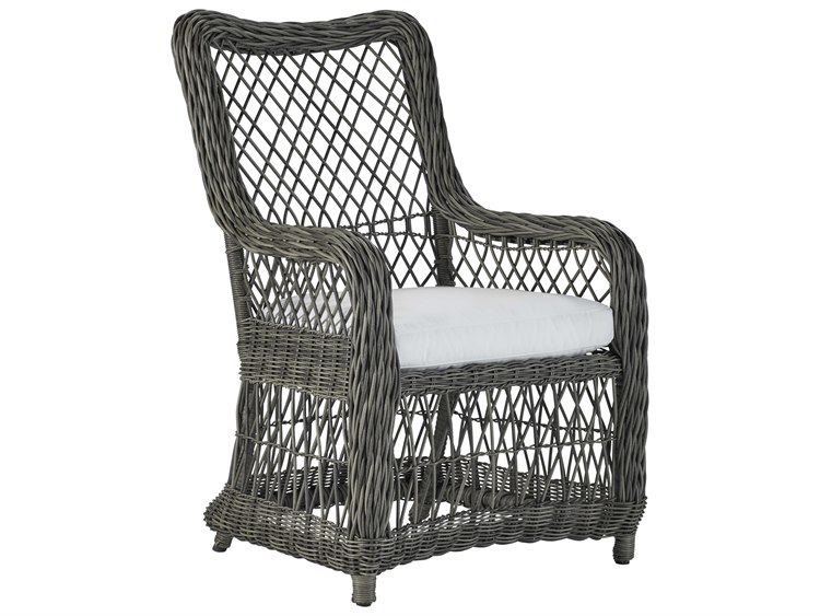 Lane Venture Mystic Harbor French Grey Wicker Dining Chair