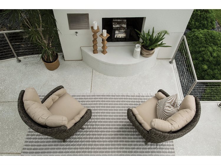 Lane Venture Cocoon Wicker Patio Lounge Set