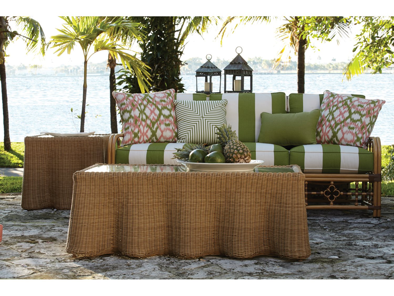 Lane Venture Mimi By Celerie Kemble Aluminum Lounge Set Hover To Zoom