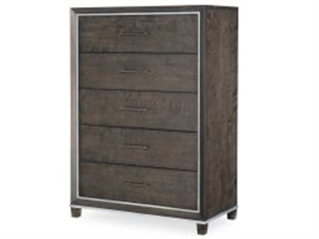 Legacy Classic Counter Point 5-Drawers Gray Satin Smoke Birch Wood Accent Chest