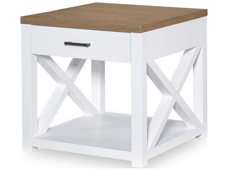Legacy Classic Franklin Rectangular Wood White End Table