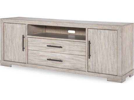 Legacy Classic Westwood 78" Hardwood Weathered Oak Media Console