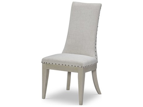 Legacy Classic Solstice Hardwood Gray Upholstered Side Dining Chair