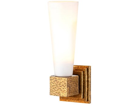 Lucas McKearn Kristy 1-Light Distressed Gold Wall Sconce