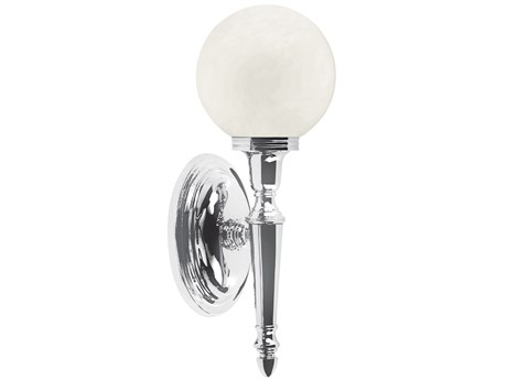 Lucas McKearn Dryden 1-Light Polished Chrome Glass LED Wall Sconce